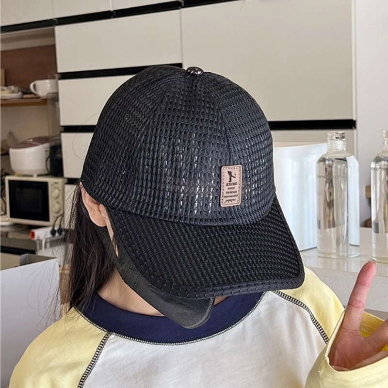 佩洛依 跑步钓鱼遮阳户外速干网帽透气 涤纶 鸭舌帽 男女同款情侣款