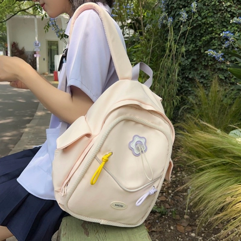 爱尔绅特 甜美百搭轻便时尚 尼龙 双肩包 常规 女款 多色