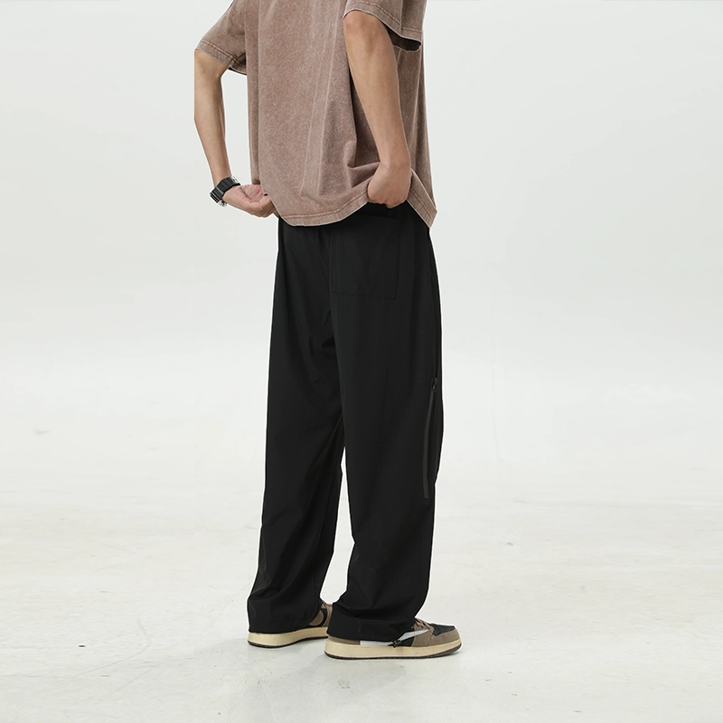 希越 山系机能风拉链直筒裤休闲裤 男款
