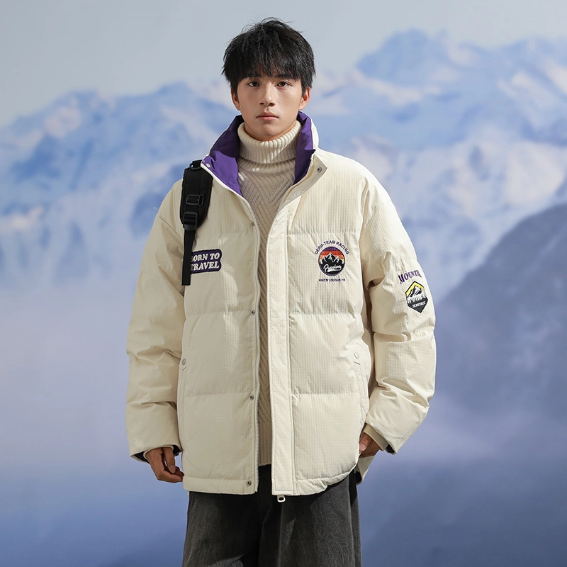 极限涡轮 美式简约工装舒适百搭宽松立领个性潮流棉服 男女同款