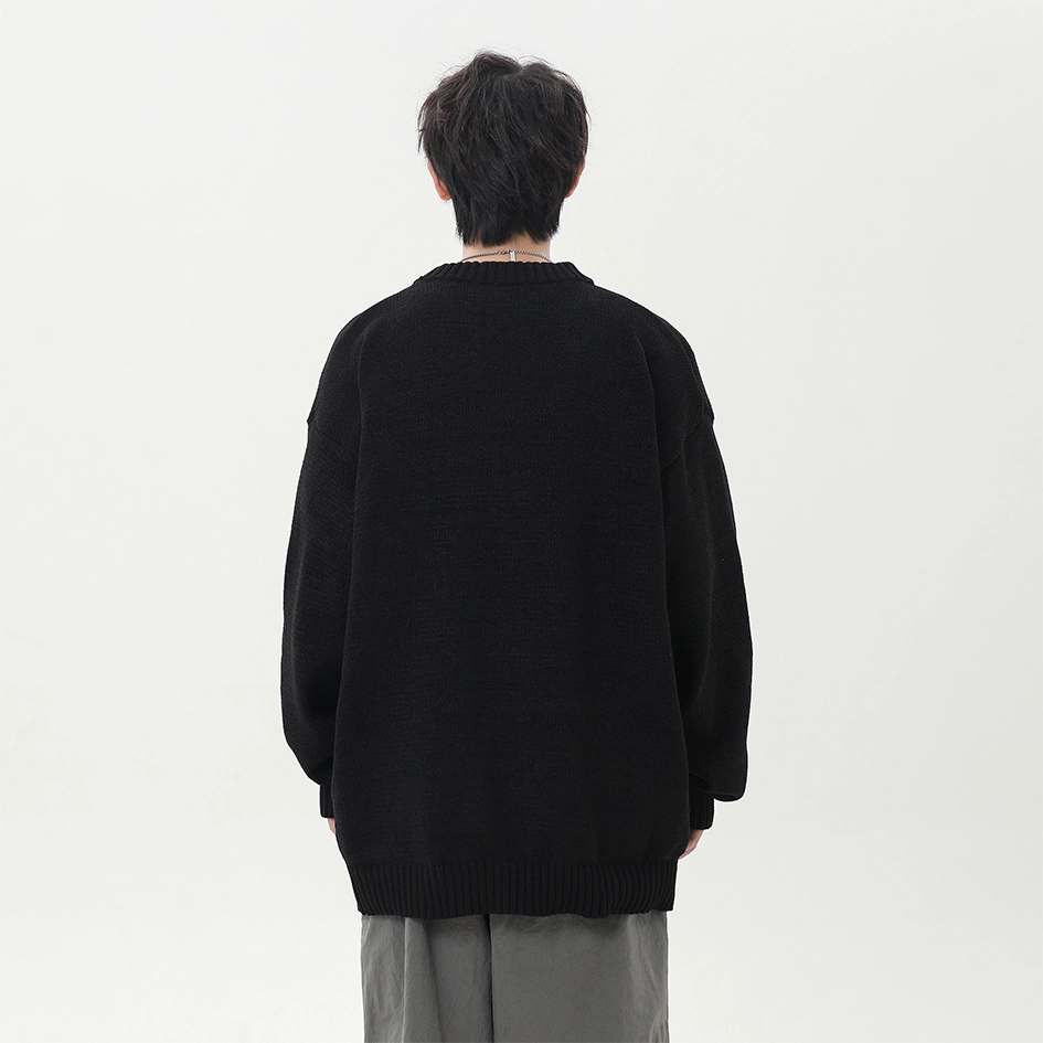 极限涡轮 美式街头潮流时尚潮牌休闲打底针织衫 男女同款