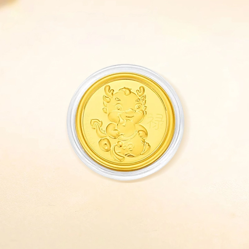 鸳鸯金楼 十二生肖 储蓄收藏 足金 一口价 金片 男女同款情侣款