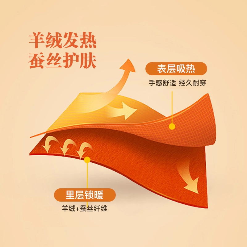 弗利少女 羊绒蚕丝无痕保暖内衣修身加厚秋衣秋裤发热保暖套装 女款