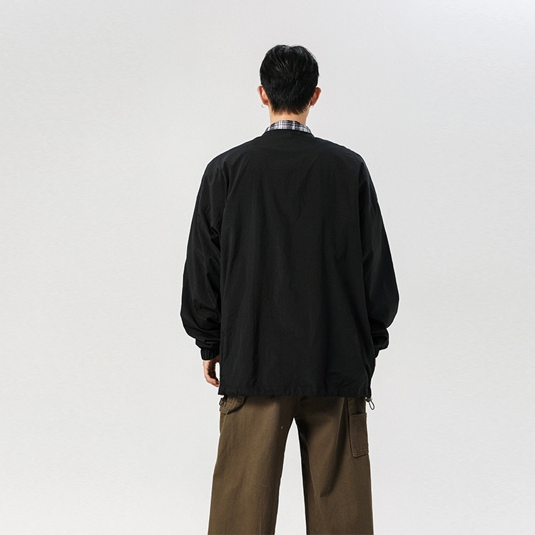 捷帕 美式高街凉感薄款纯色简约百搭翻领外套宽松时尚潮牌户外登山钓鱼长袖 速干防紫外线防晒服 男女同款