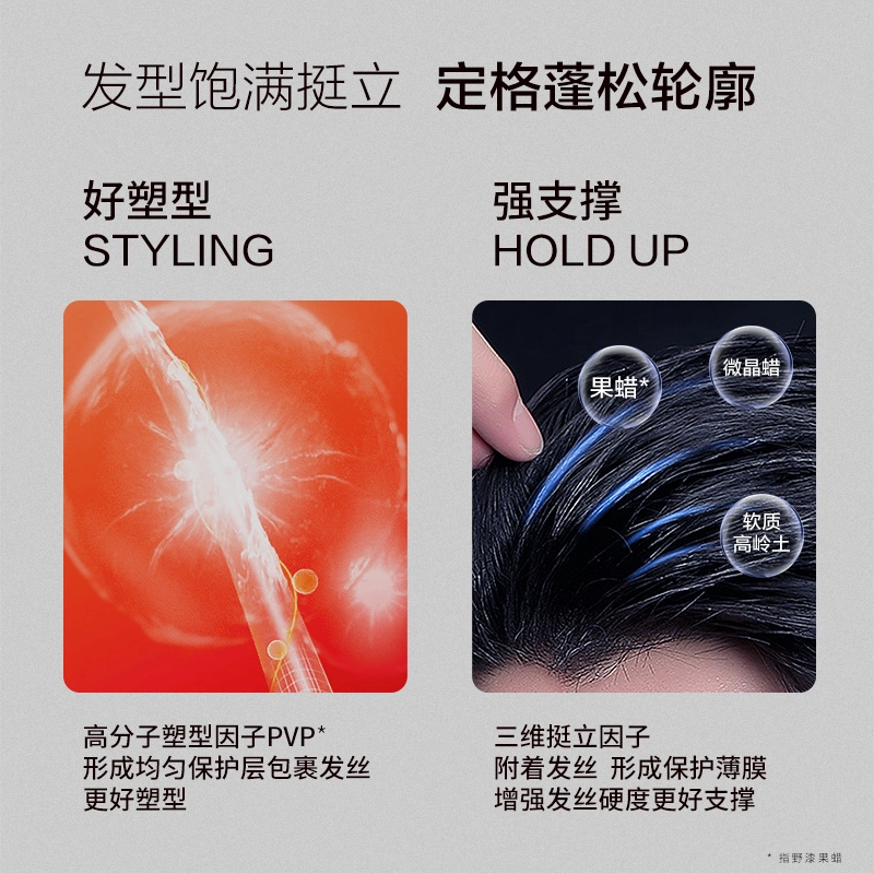 杰威尔 男士质感发泥发胶喷雾套装 造型持久自然立体发色亮泽自然蓬松