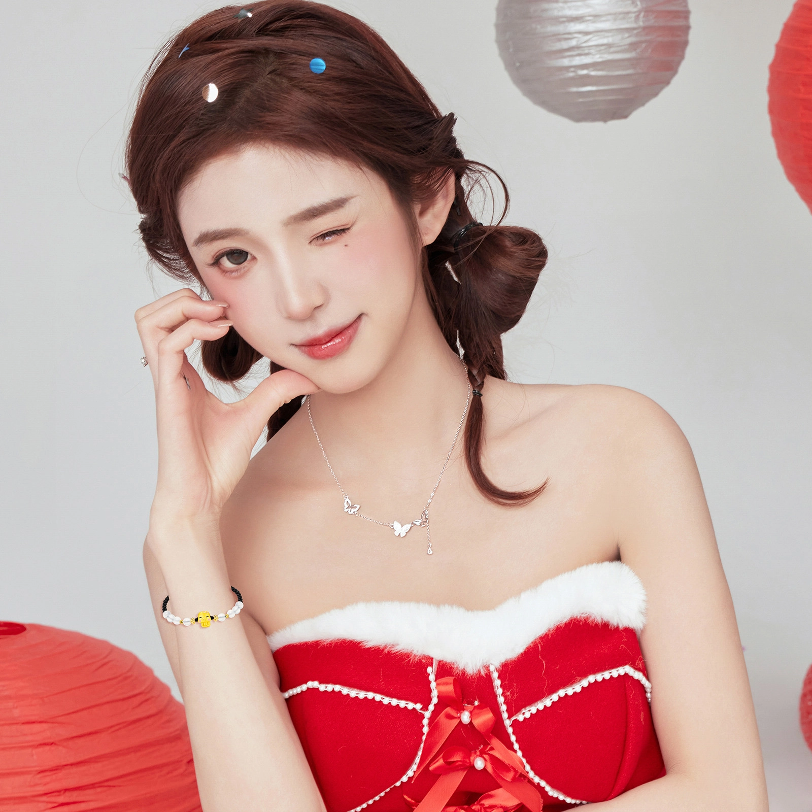 老银坊 转运萌蛇 新中式本命年生肖可爱福蛇平安顺遂招财进宝 复古民族风手工编绳配饰#好运#好运 玉髓 手链 男女同款情侣款