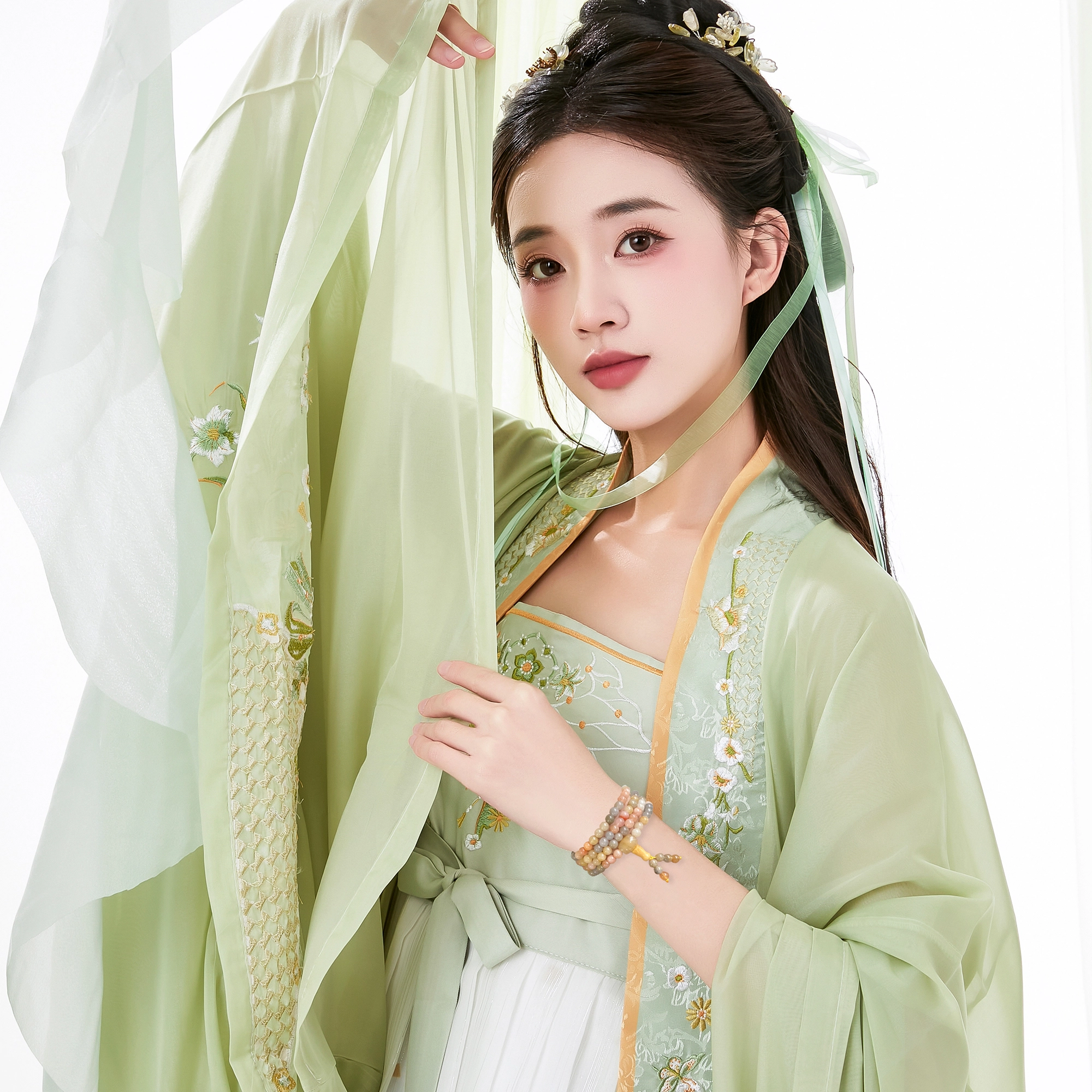 唐之饰 新中式幻彩 国风文玩多层叠戴 水晶 玉石手串 男女同款情侣款
