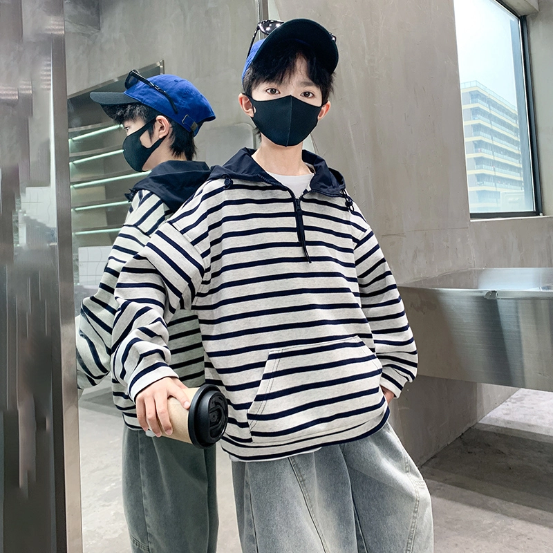 浪莎卫衣 时尚舒适亲肤简约百搭 浅灰色 儿童款