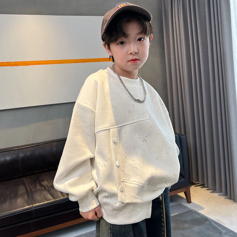 浪莎卫衣 舒适亲肤休闲百搭 白色 儿童款