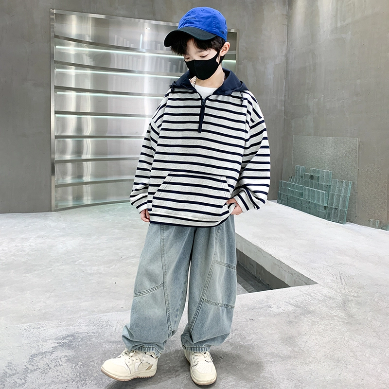 浪莎卫衣 时尚舒适亲肤简约百搭 浅灰色 儿童款