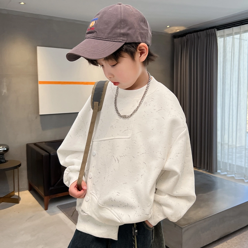 浪莎卫衣 舒适亲肤休闲百搭 白色 儿童款
