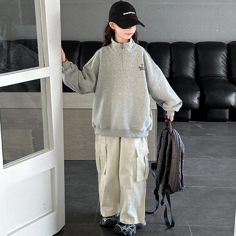 浪莎卫衣 洋气舒适纯色休闲百搭 儿童款