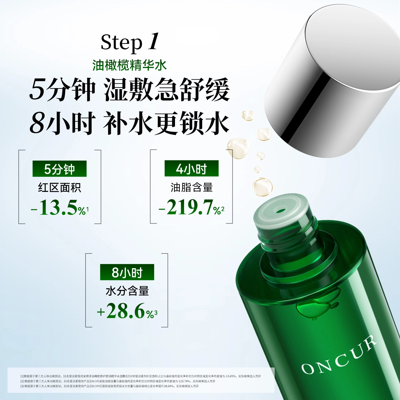 安修泽 油橄榄水乳洁面礼盒护肤套装 舒缓维稳保湿滋润修护控油 三件套