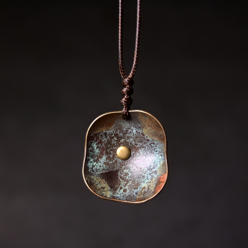 【福星高照交旺运】 睦珦 时来好运 轻奢小众高级感彰显个性品味 潮流复古文艺范十足 #好运 黄铜 吊坠 男女同款情侣款