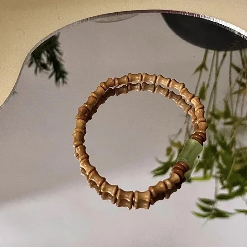 【已过香祝福】 睦珦 时来好运 中式国风转运珠轻奢节节高念珠 小众精致文玩手饰#好运 檀木 手串 男女同款情侣款