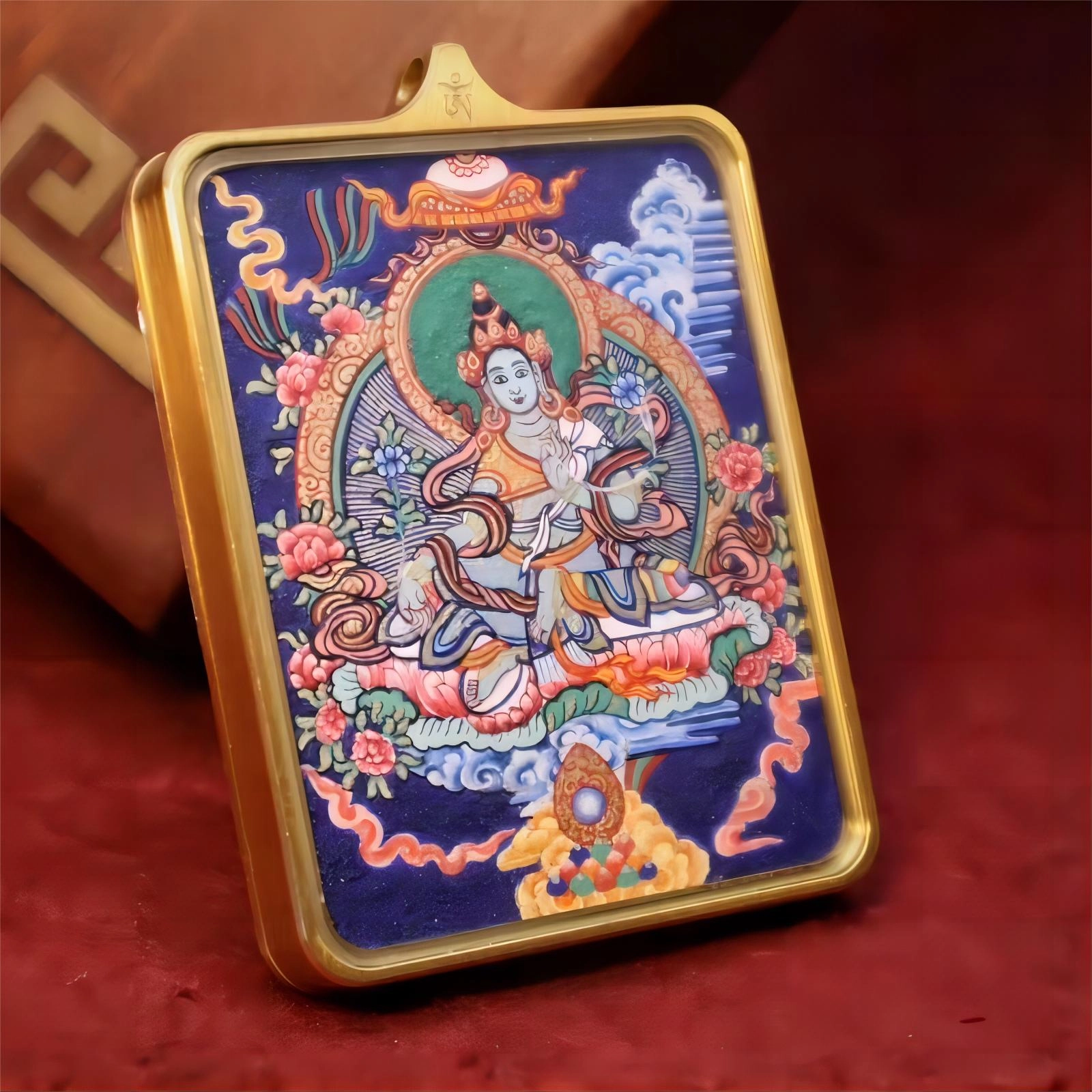 【发财的风吹不停】 睦珦 时来运转 万事顺利年年红唐卡诸事顺利 福禄吉祥小众#好运 合金 项链 男女同款情侣款