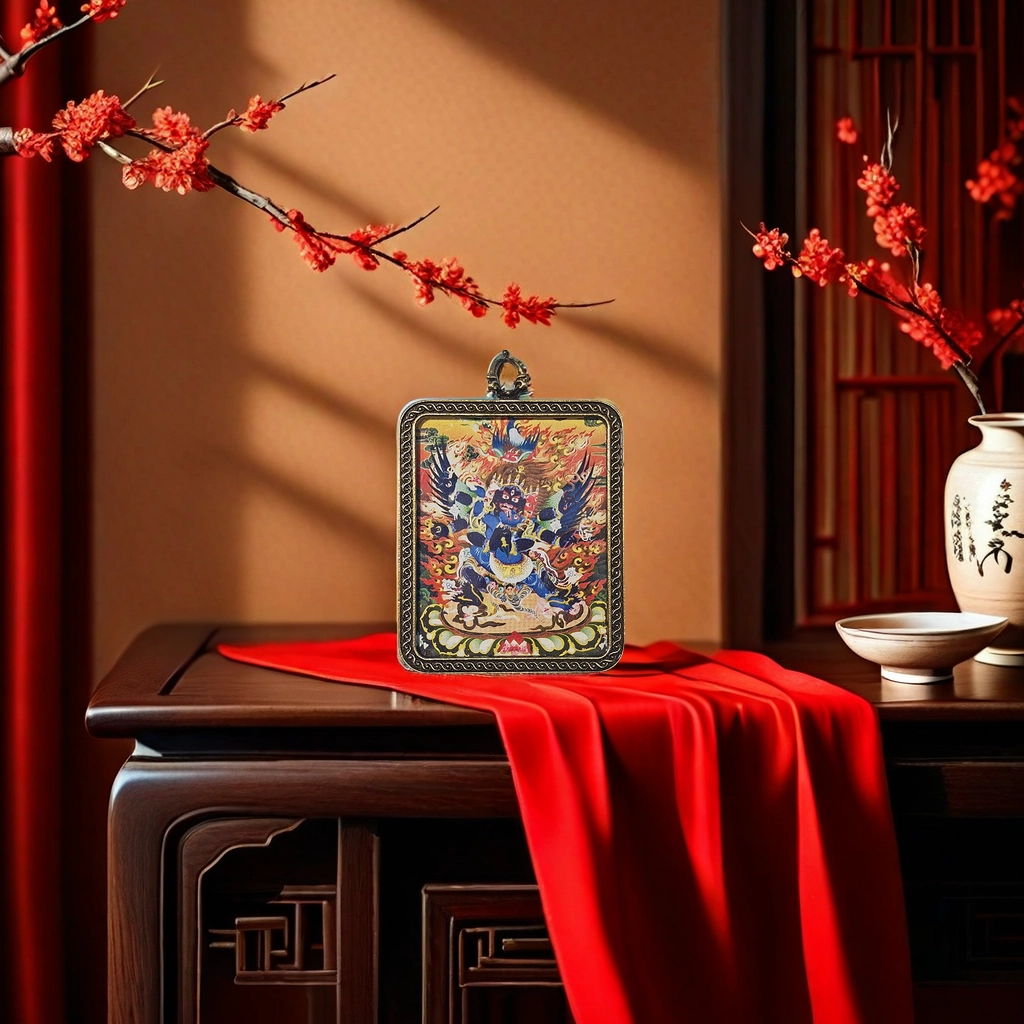 【财源滚滚都有路】 睦珦 锦上添花 佳偶天成 唐卡诸事顺利 福禄吉祥小众#好运 合金 项链 男女同款情侣款
