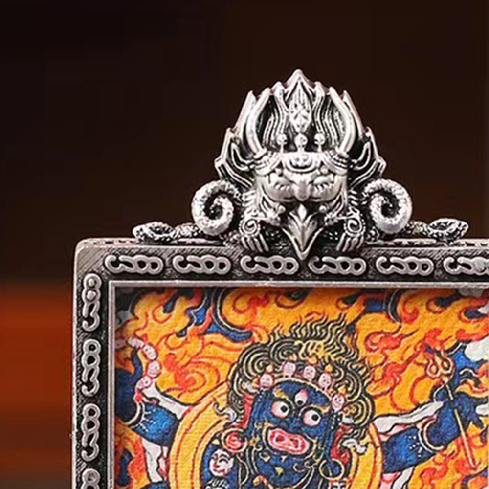 睦珦 锦上添花 佳偶天成 大黑天唐卡诸事顺利 福禄吉祥小众事业运爆棚#好运 合金 项链 男女同款情侣款