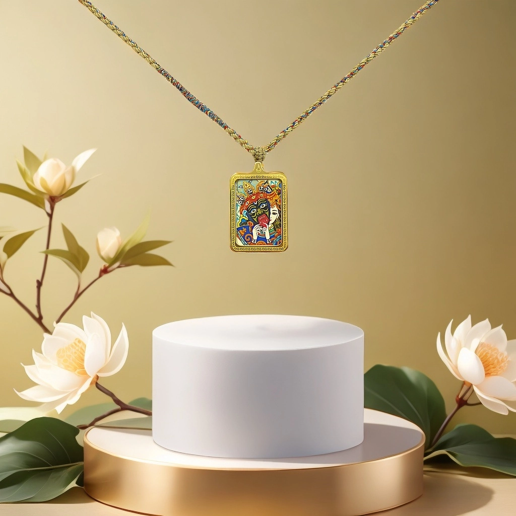 睦珦 时来运转 前世今生仙万事顺利年年红诸事顺利 福禄吉祥小众#好运 合金 项链 男女同款情侣款