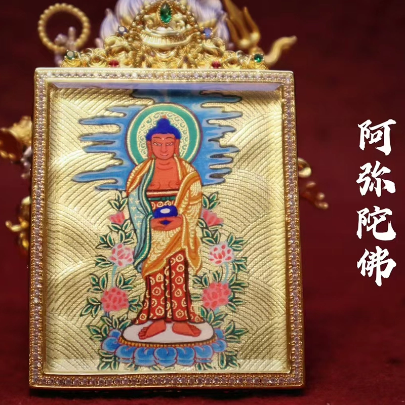 睦珦 八大守护神唐卡诸事顺利平安喜乐 八方来财福禄吉祥小众#好运 合金 项链 男女同款情侣款