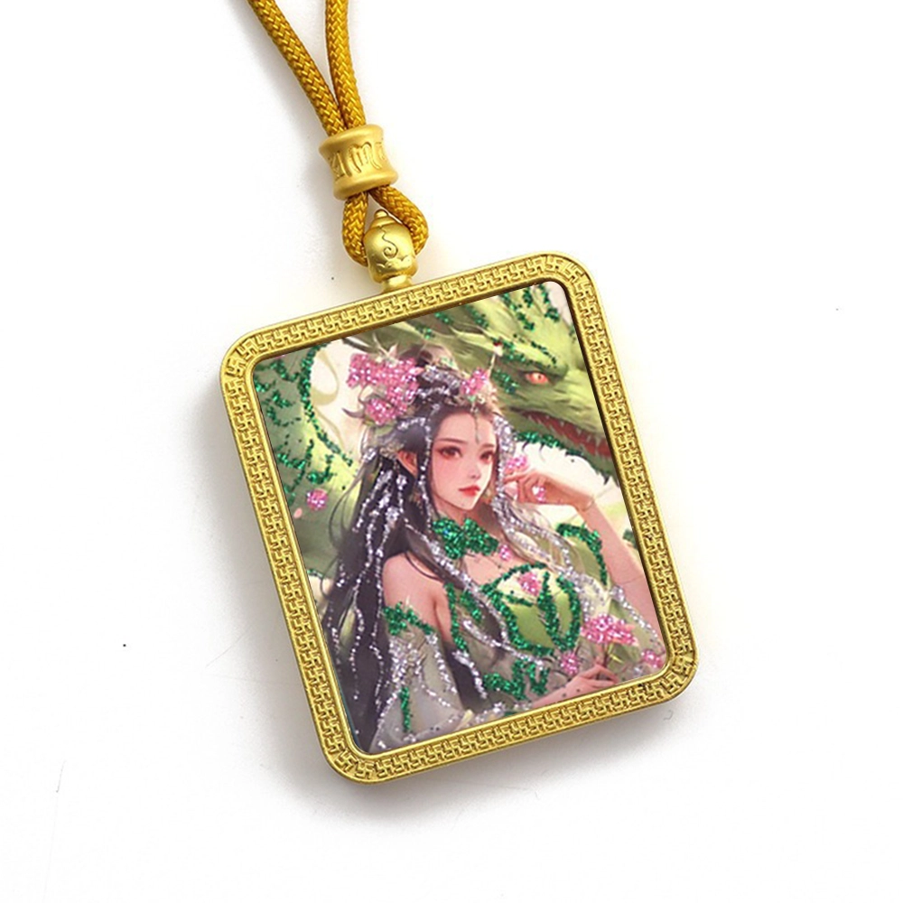 【发财的风吹不停】 睦珦 时来运转 唐卡龙女万事顺利年年红  诸事顺利 福禄吉祥小众#好运 合金 项链 男女同款情侣款