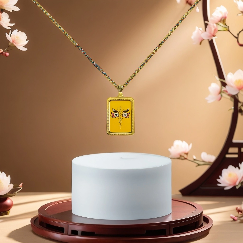 睦珦 锦上添花 唐卡诸事顺利 平安喜乐新中式 飞黄腾达 福禄吉祥#好运 合金 项链 男女同款情侣款