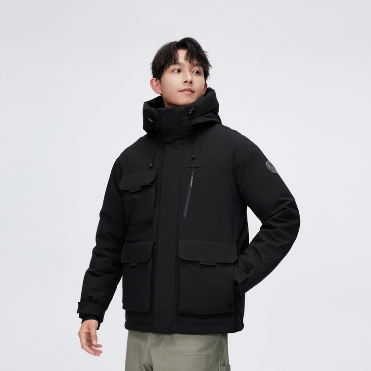 波司登 时尚休闲连帽工装风羽绒服 男款