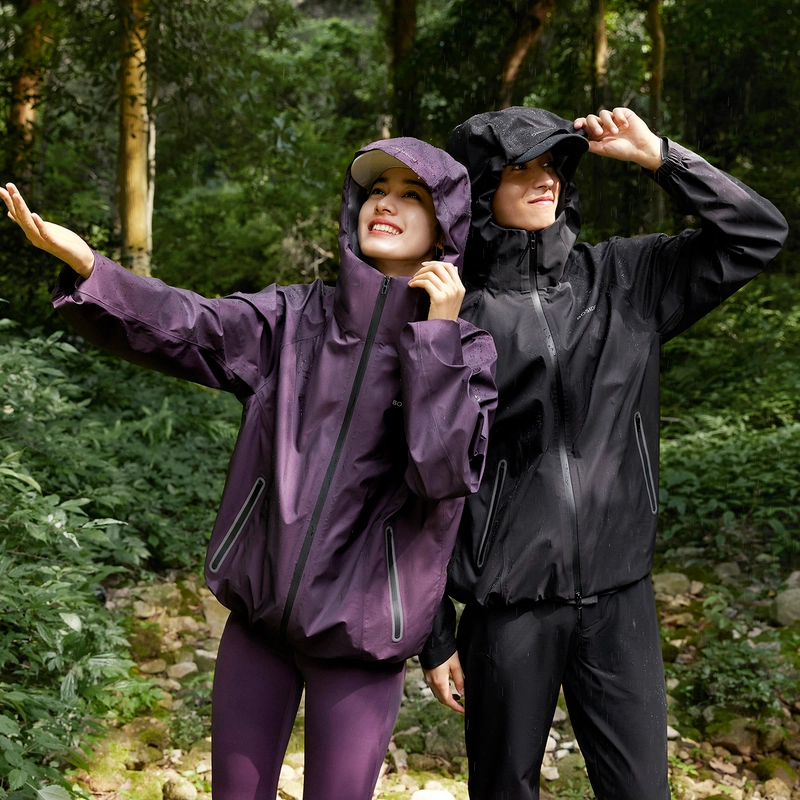 波司登  冲锋衣系列 新款三防面料防风防水透气户外登山徒步骑行情侣纯色连帽单壳 冲锋衣 男女同款
