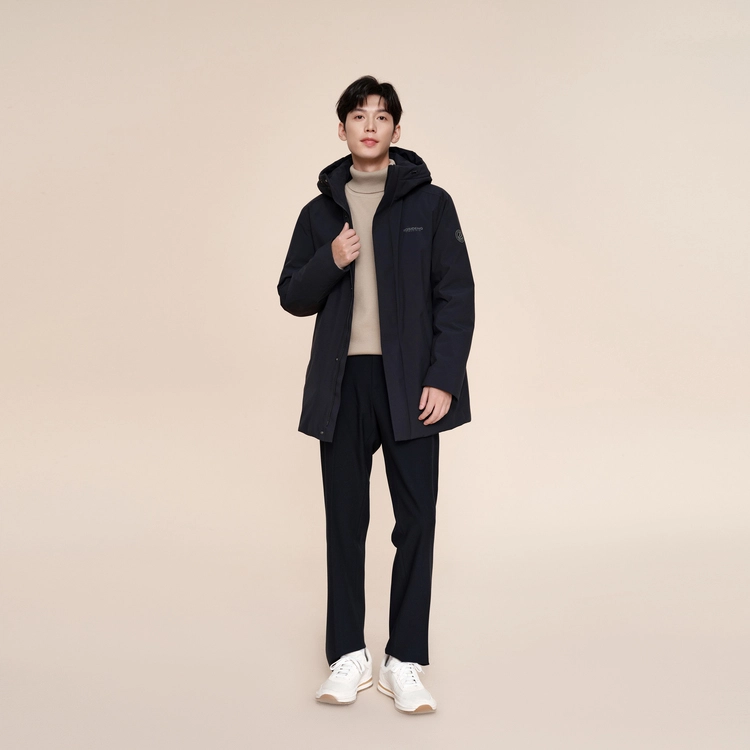波司登 连帽厚款保暖可拆卸内胆羽绒服 男款