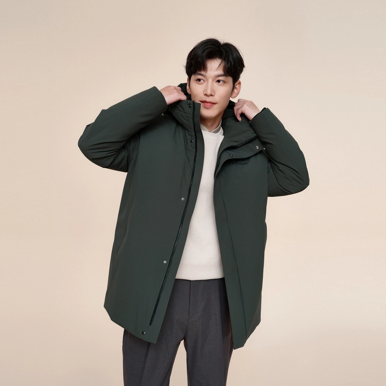 波司登 连帽厚款保暖可拆卸内胆羽绒服 男款