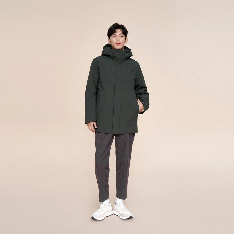 波司登 连帽厚款保暖可拆卸内胆羽绒服 男款