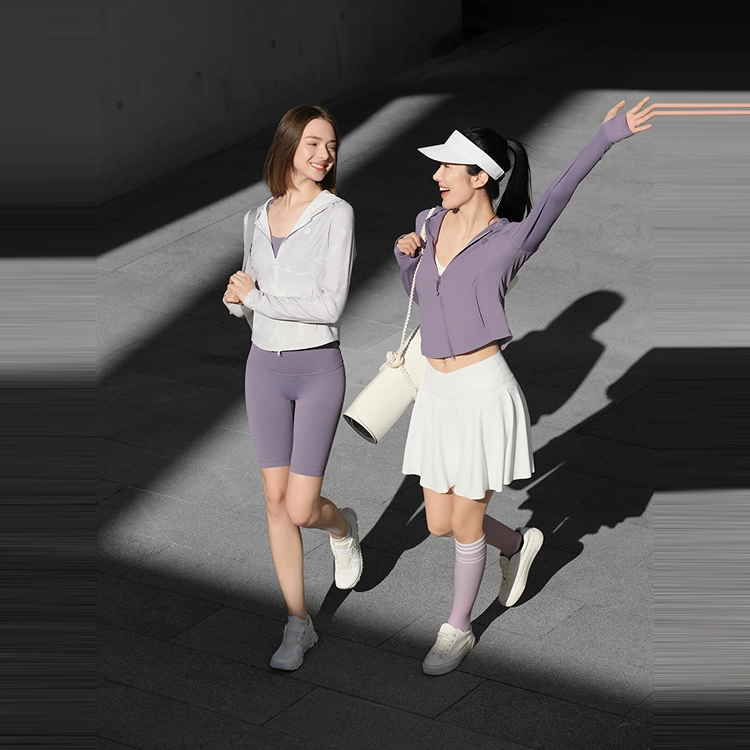 波司登 轻薄女士户外显瘦修身凉感透气减龄短款皮肤衣防晒服 女款