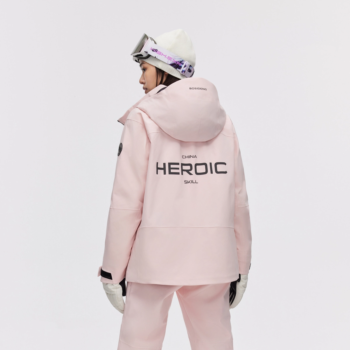 波司登 滑雪系列 户外防风防水透湿撞色拉链连帽羽绒服 男女同款