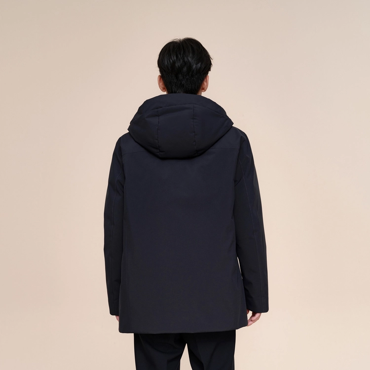波司登 连帽厚款保暖可拆卸内胆羽绒服 男款