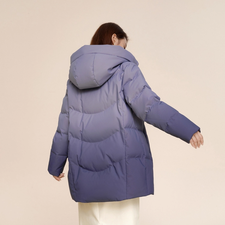 波司登 中长经典休闲连帽厚款羽绒服 女款