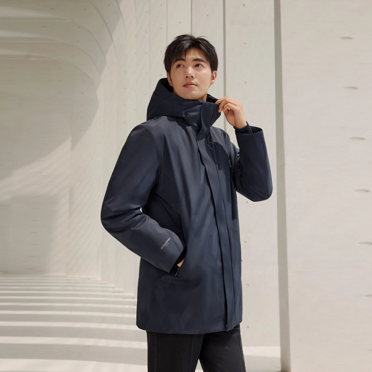 波司登 都市通勤系列 时尚都市连帽羽绒服 男款