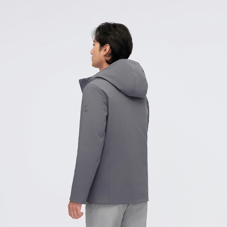 波司登 轻薄商务绅士纯色连帽百搭羽绒服 男款