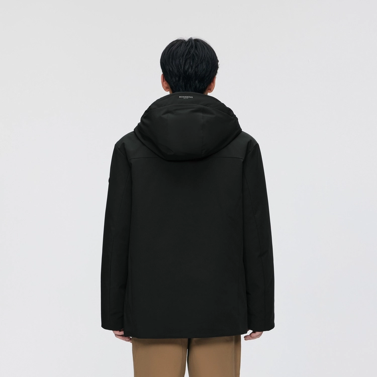 波司登 都市通勤系列 时尚都市连帽羽绒服 男款