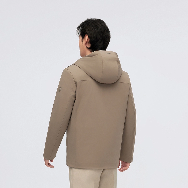 波司登 轻薄商务绅士纯色连帽百搭羽绒服 男款
