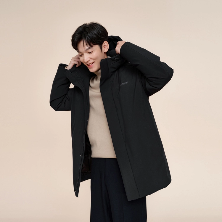 波司登 连帽厚款保暖可拆卸内胆羽绒服 男款