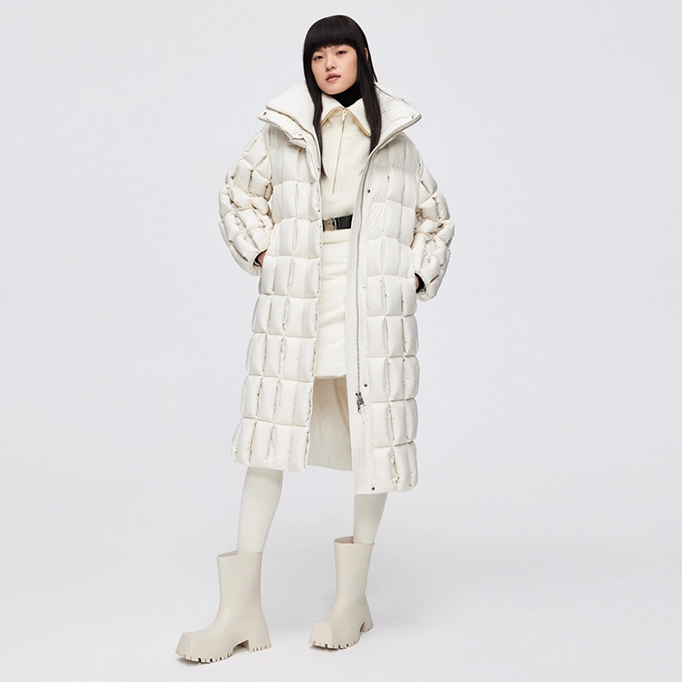 波司登 高定立领小廓形常规长袖羽绒服 女款