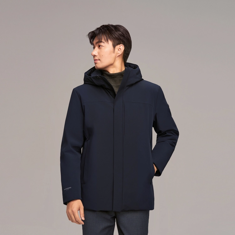 波司登 都市通勤系列 时尚都市连帽羽绒服 男款
