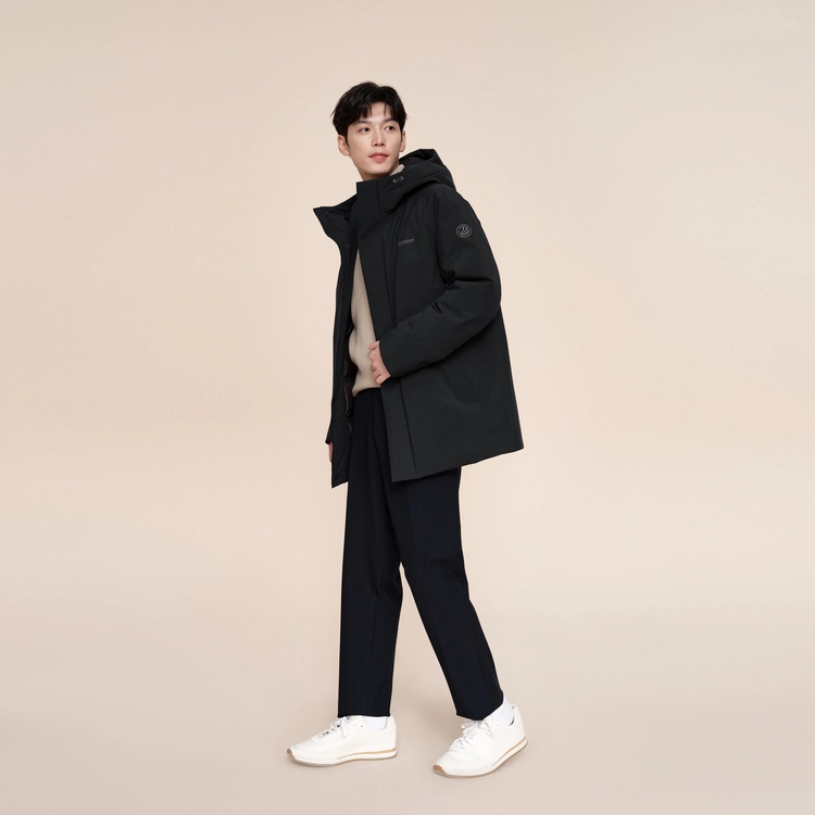 波司登 连帽厚款保暖可拆卸内胆羽绒服 男款
