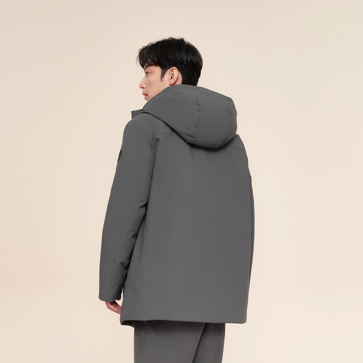 波司登 连帽厚款保暖可拆卸内胆羽绒服 男款