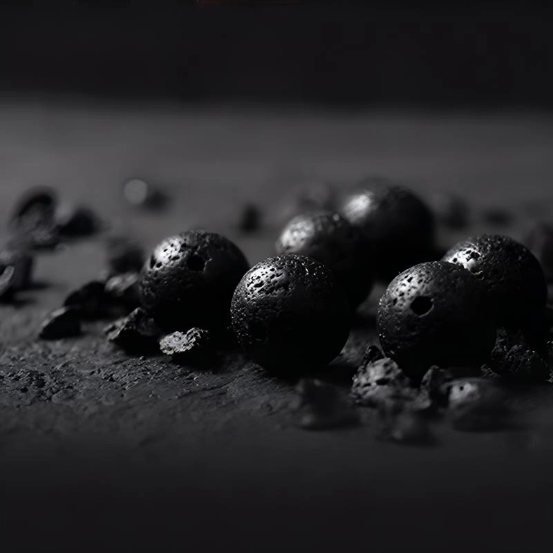豫银 逆鳞守护 • 颗粒与独特逆鳞独特个性设计 火山石合金 新中式手串 男款