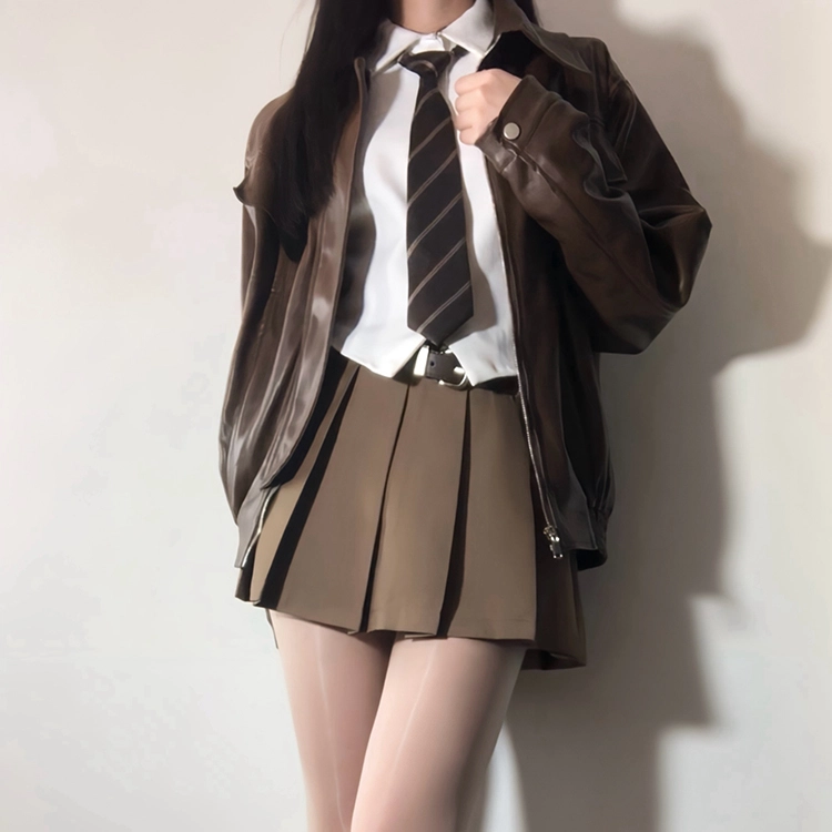 兔半眠 非正式美式复古学院风制服 女款