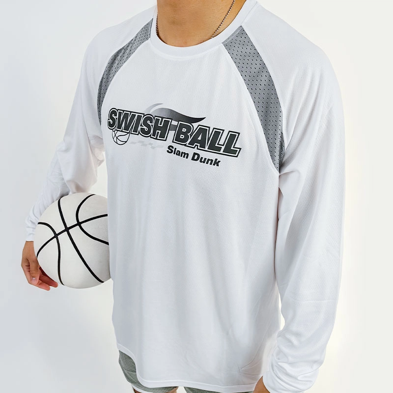 SWISH THE BALL IN T