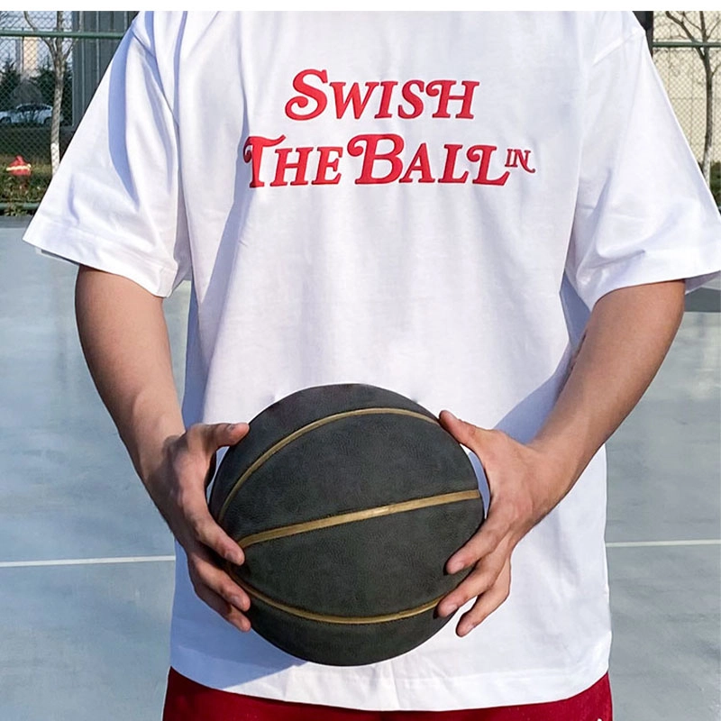 SWISH THE BALL IN T