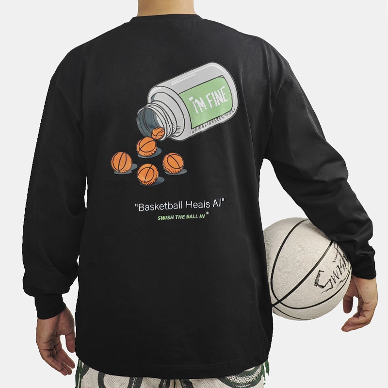 SWISH THE BALL IN T