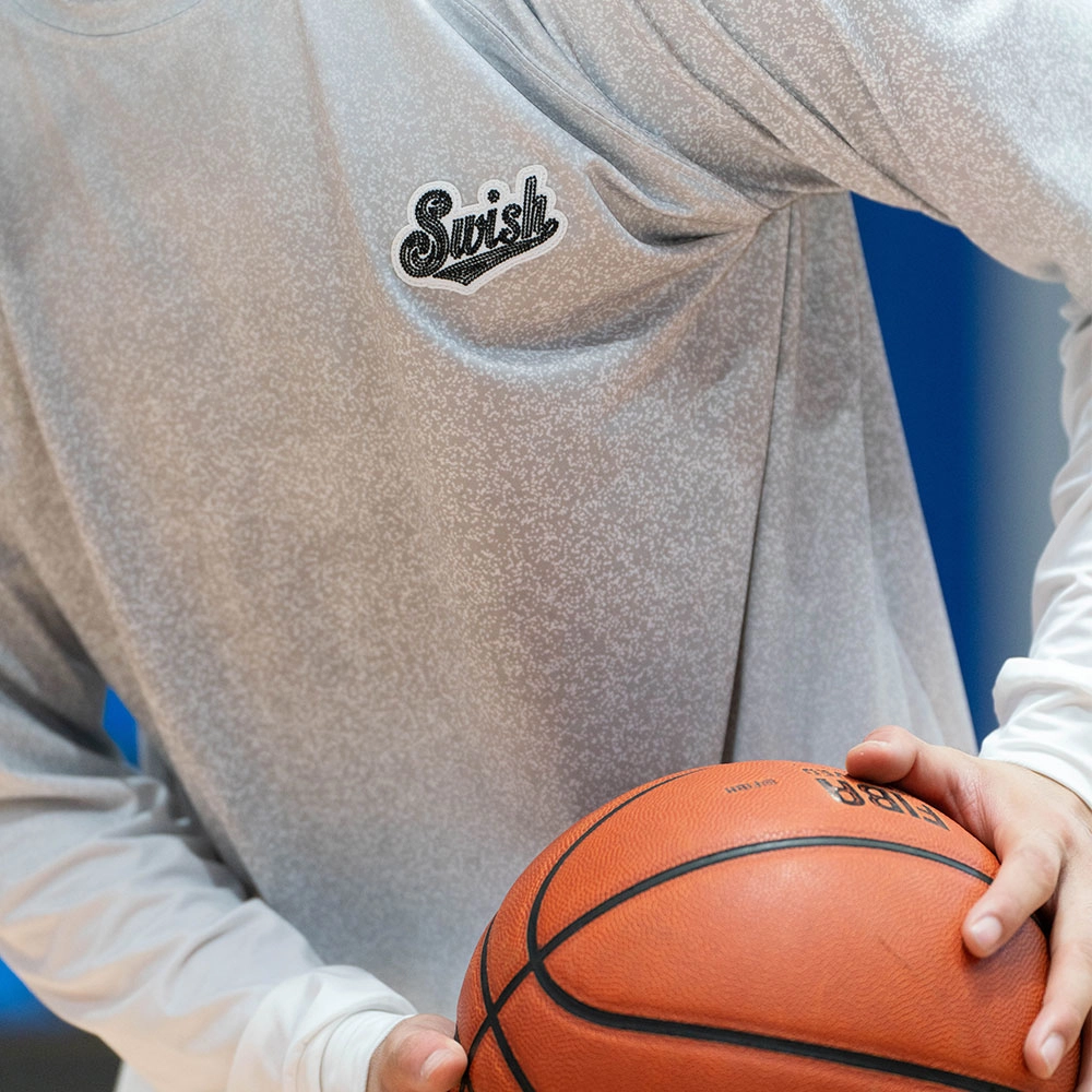 SWISH THE BALL IN T